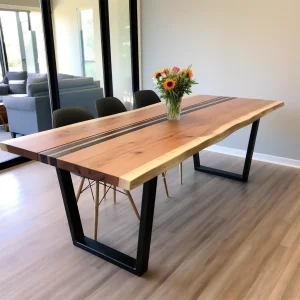 Picioare metalice de masă TRAPEZO | 72 sau 43 cm | 2 bucăți | Negre