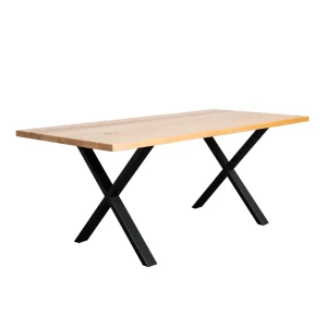 Picioare pentru masa de sufragerie CROSS | 2 bucăți | Negre | 60x72cm