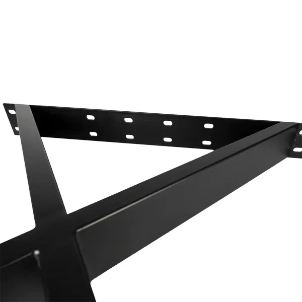 Picioare pentru masa de sufragerie CROSS | 2 bucăți | Negre | 60x72cm