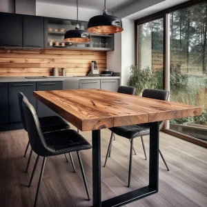 Picioare pentru masa de sufragerie CUBIX | 80, 72, 43 cm | 2 bucăți | Negre