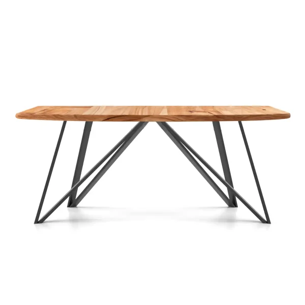 Picioare de masă ANGLE | 71cm | 4 bucăți | Negru MAT