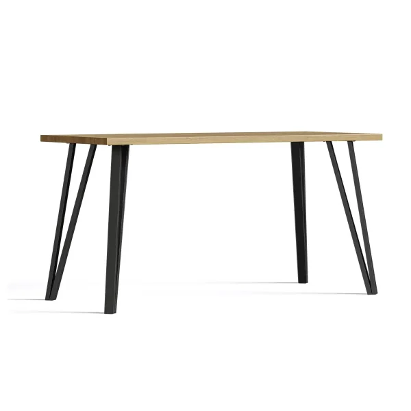 Picioare de masă OBLIQ | 71cm | 4 bucăți | Negru MAT