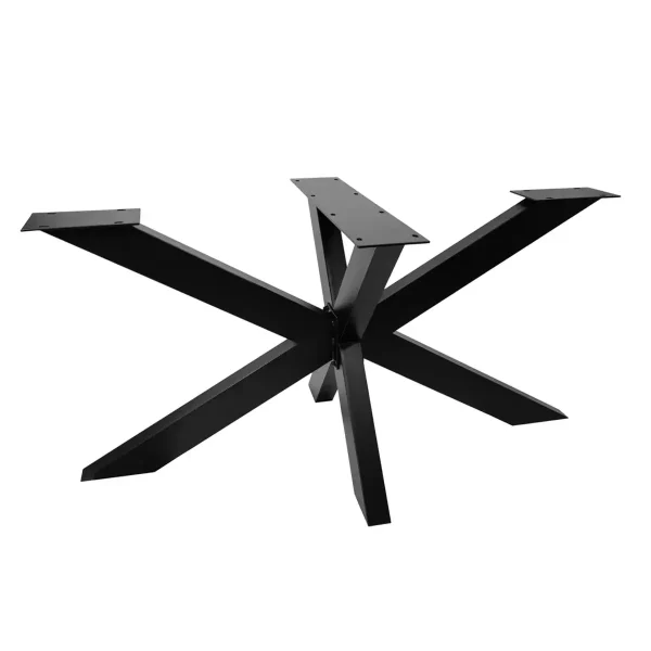 Picioare metalice de masă Spider HEAVY | 150 cm | Negru MAT