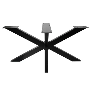 Picioare metalice de masă Spider HEAVY | 150 cm | Negru MAT