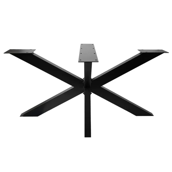 Picioare metalice de masă Spider HEAVY | 150 cm | Negru MAT