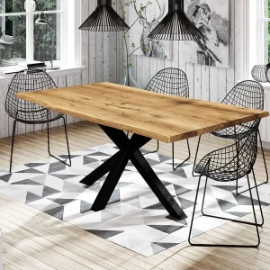 Picioare metalice de masă Spider Star | 120 - 150 cm | Negre