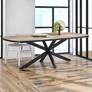 Picioare metalice de masă Spider Star | 120 - 150 cm | Negre