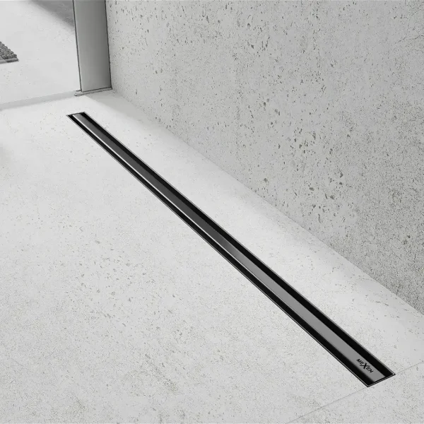 Rigolă de scurgere pentru duș SLIM BLACK | 60-120 cm | Mexen