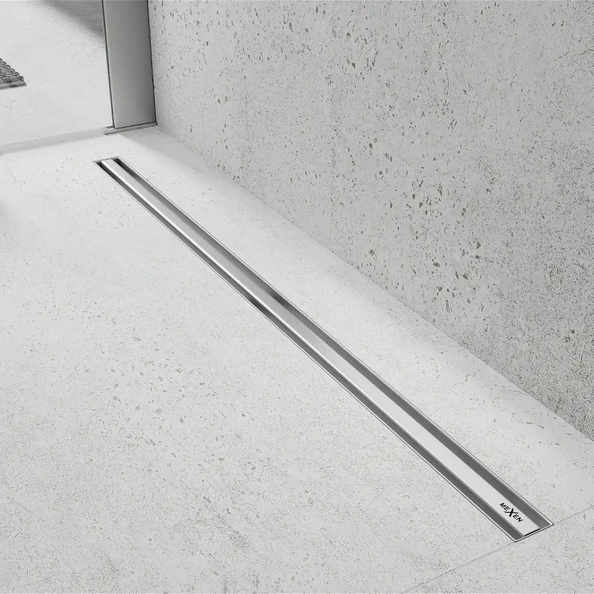 Rigolă de scurgere pentru duș SLIM INOX | 60-120 cm | Mexen