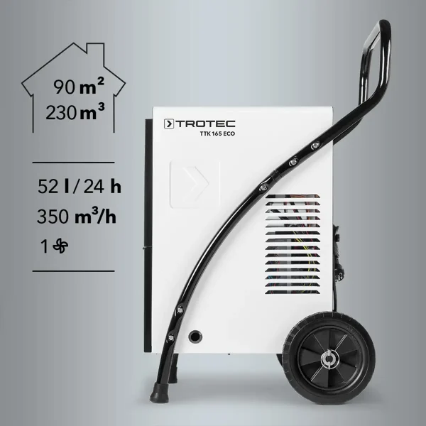 Dezumidificator profesional TTK 165 ECO | Trotec | 52L / zi