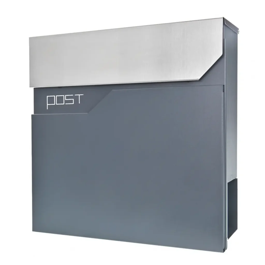 Cutie poștală POST | Antracit / Inox