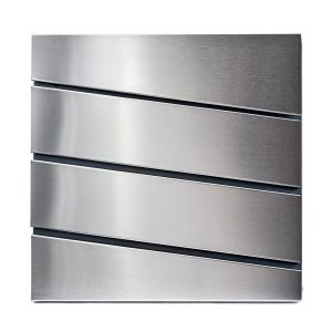 Cutie poștală Side - Inox / Neagră