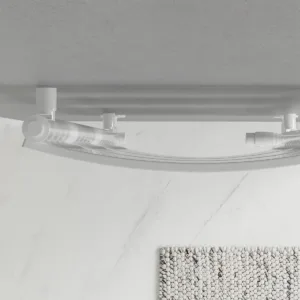 Calorifer de baie modern Bachus | 1600 x 500 mm | Negru sau Alb | 787 W | Mexen - imagine 7