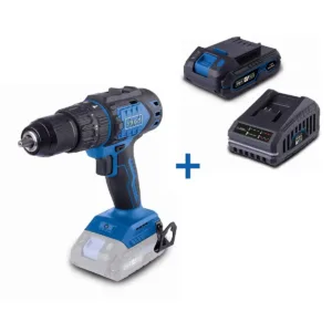 Mașină de găurit cu percuție cu acumulator BC-CD60-X cu baterie - 3 în 1 - 20 V - Scheppach