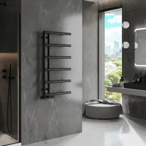 Calorifer de baie modern Jukon | 988 x 500 mm | Negru sau Alb | 461 W | Mexen