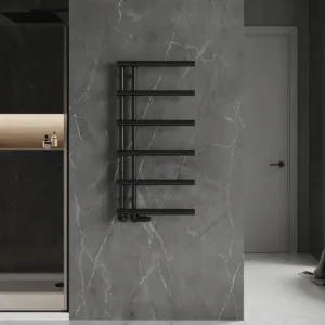 Calorifer de baie modern Jukon | 988 x 500 mm | Negru sau Alb | 461 W | Mexen - imagine 4