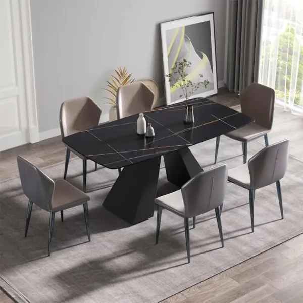 Suport de masă TOWER - 72 cm - Negru MAT
