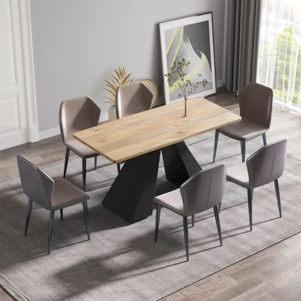 Suport de masă TOWER - 72 cm - Negru MAT
