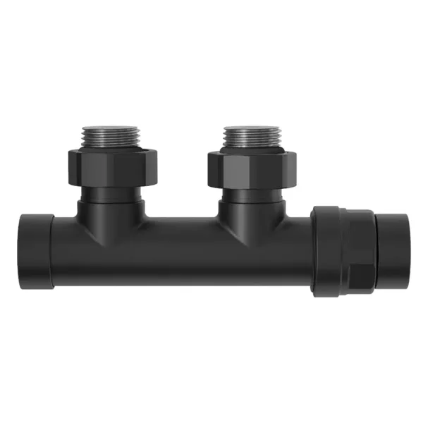 Robinet termostatic dublu colțar tip H