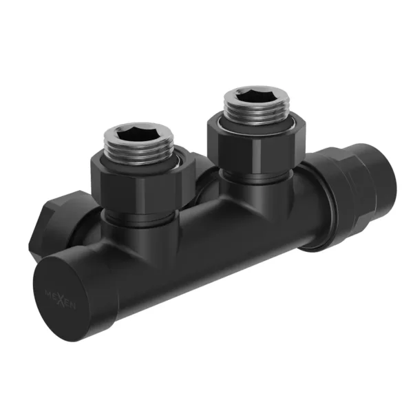 Robinet termostatic dublu colțar tip H