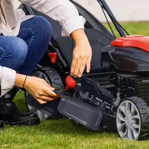 Mașină de tuns iarba autopropulsată pe benzină PML56-225ES - 56cm - 6,0 CP - 7în1 - Scheppach