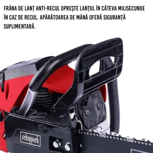 Drujbă pe benzină PCS53 - 51 cm - 2,7 HP - 53 cm³ - Scheppach