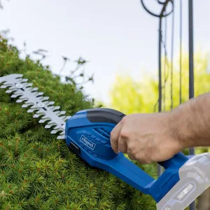 Foarfecă electrică pentru gard viu și iarbă C-HTGS200-X - 20 V - Scheppach