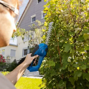 Foarfecă electrică pentru gard viu și iarbă C-HTGS200-X - 20 V - Scheppach