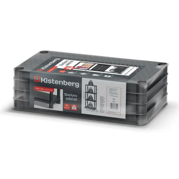 Raft depozitare 58 x 28 x 131,5cm - 150kg - KSS60L4