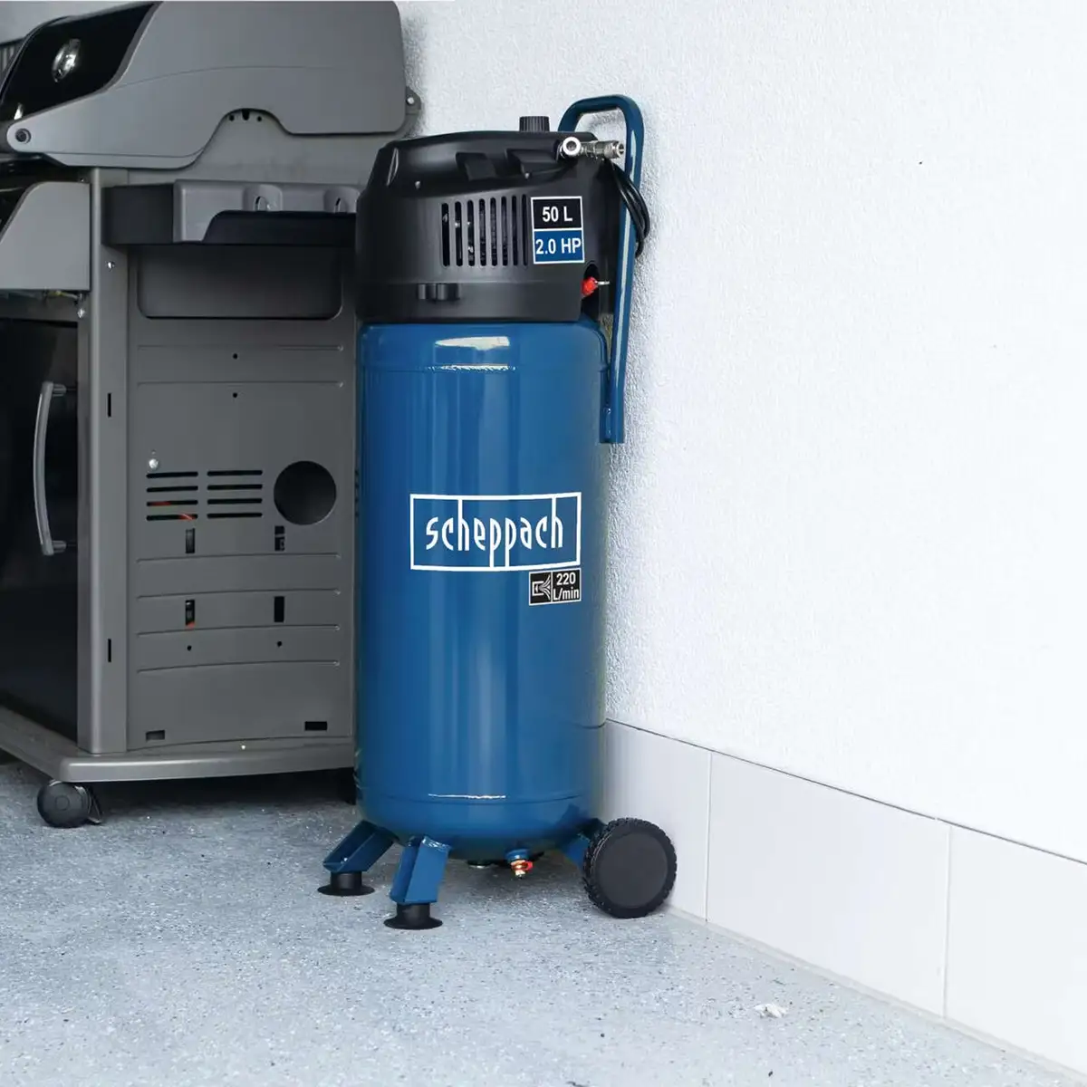Compresor HC51V - 50 L - 1500 W - 10 bar - Scheppach