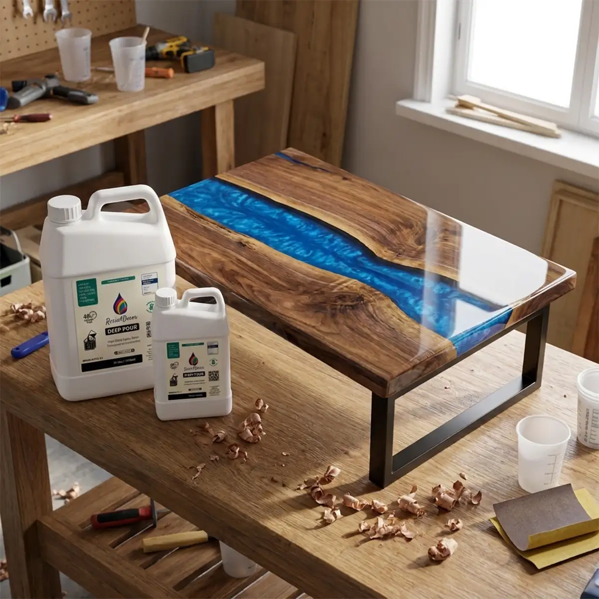 Epoksi 4 Rășină epoxidică - RESIN4DECOR - Deep Pour - 48 ore - Transparentă - 2:1
