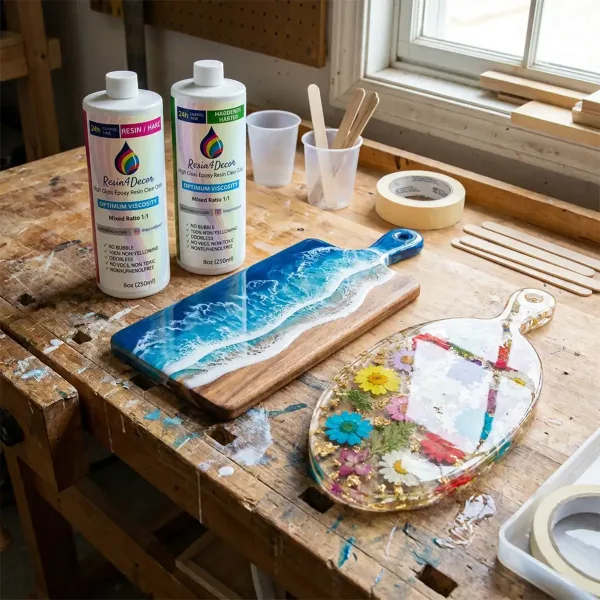 Rășină epoxidică - RESIN4DECOR - OPT 24 ore - Transparentă - 1:1
