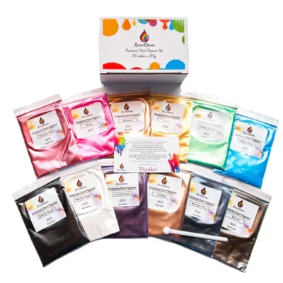 Pigment pudră Mica - RESIN4DECOR - 12 x 10 g - SET